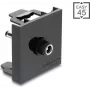 Delock Easy 45 moodul DC 5.5 x 2.5 mm pistikupesa – DC 5.5 x 2.1 mm pistik, must