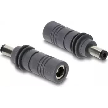 Delock DC 5.5 x 2.1 mm kuni DC 5.5 x 2.1 mm adapter, ühilduv Starlink Mini, hall
