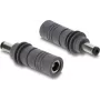 Delock DC 5.5 x 2.1 mm kuni DC 5.5 x 2.1 mm adapter, ühilduv Starlink Mini, hall