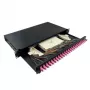LogiLink 19-tolline 1U 24-pordiline LC Duplex OM4 multimoodne splaissikarp jaotuspaneel, must