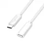 LogiLink USB 2.0 Type-C pikenduskaabel, C/I - C/E, 480 Mbps, 60W, valge, 3 m