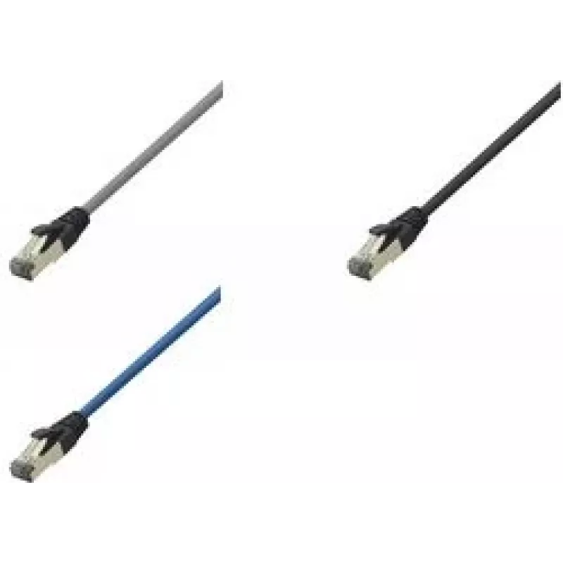 LogiLink Cat 8.1 S/FTP Patch-kaabel, RJ-45 isane kuni RJ-45 isane, 3 m, 40 Gbps, 2000 MHz, halogeenivaba, helehall RAL 7035