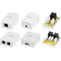 LogiLink Cat.6A pinnakinnituskarp 1 RJ45 pordiga, valge (RAL 9003)
