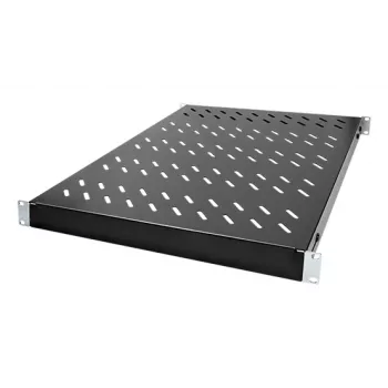 LogiLink 19 inch reguleeritav riiul rackidele, 1U, 600mm sügavus, must (SF0600B)