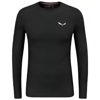 Salewa Cristallo Warm Amr L/S Tee meeste Alpine Merino aluskiht - Black Out