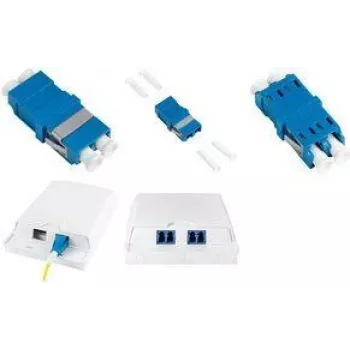 LogiLink FA03LC7 LC Dupleks-kiudpistik, 12-pakk, ilma äärikuta, sinine