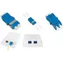 LogiLink FA03LC7 LC Dupleks-kiudpistik, 12-pakk, ilma äärikuta, sinine