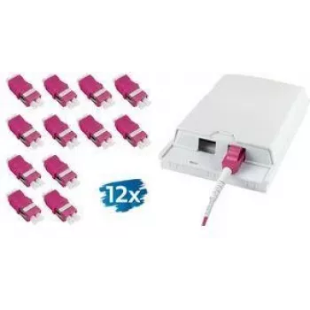 LogiLink LC Duplex OM4 Flangeless Fiiberoptiline Sidurikomplekt, Lilla, 2x LC Duplex, SC-Simplex Väljalõige