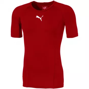 Puma LIGA aluskiht lühikeste varrukatega meeste T-särk punane, suurus S