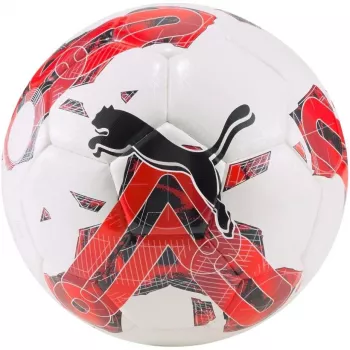 PUMA Orbita 5 hübriidjalgpall valge ja punane 83783 02 5