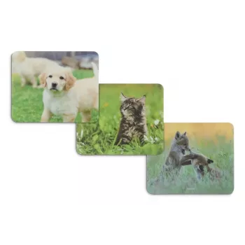 Hama Animal 4-pordiline USB 2.0 jaotur USB-C pistikuga, pruun/valge koera kujundusega