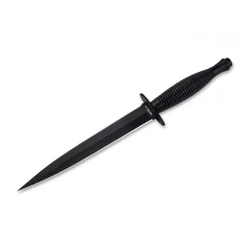 HT INSTRUMENTS H&T Commando pistodanuga 02HY002 - 420 roostevaba teras, fikseeritud tera, must kate, nahkkest