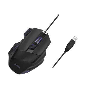 LogiLink Ergonoomiline optiline hiir 7 nupuga USB-juhtmega vertikaalne paremakäeline must