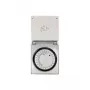 LogiLink ET0006 Välitingimustes kasutatav mehaaniline taimer, IP44, 3680 W, 16 A, päevaprogramm, 96 segmenti, 15-minutilised intervallid, Schuko, must/hall