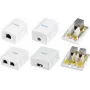 LogiLink NP0097 Cat.6A pinnakinnituskarp, 2x RJ45, varjestatud, valge