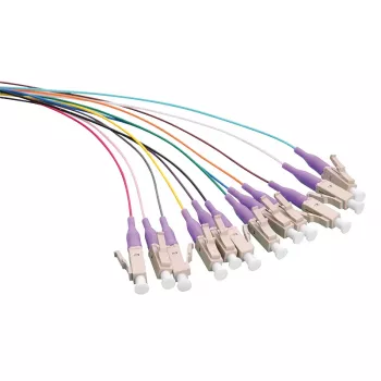 LogiLink LC OM4 Fiiberoptiline Patsi komplekt, 12x 2m, 0.9mm, Aqua