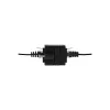 LOGILINK NP0098 RJ45 jätkuklemm kinnitusäärikuga, 2x RJ45 pesa, Cat.5e UTP, must