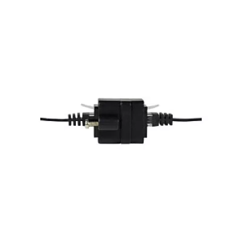 LOGILINK NP0098 RJ45 jätkuklemm kinnitusäärikuga, 2x RJ45 pesa, Cat.5e UTP, must