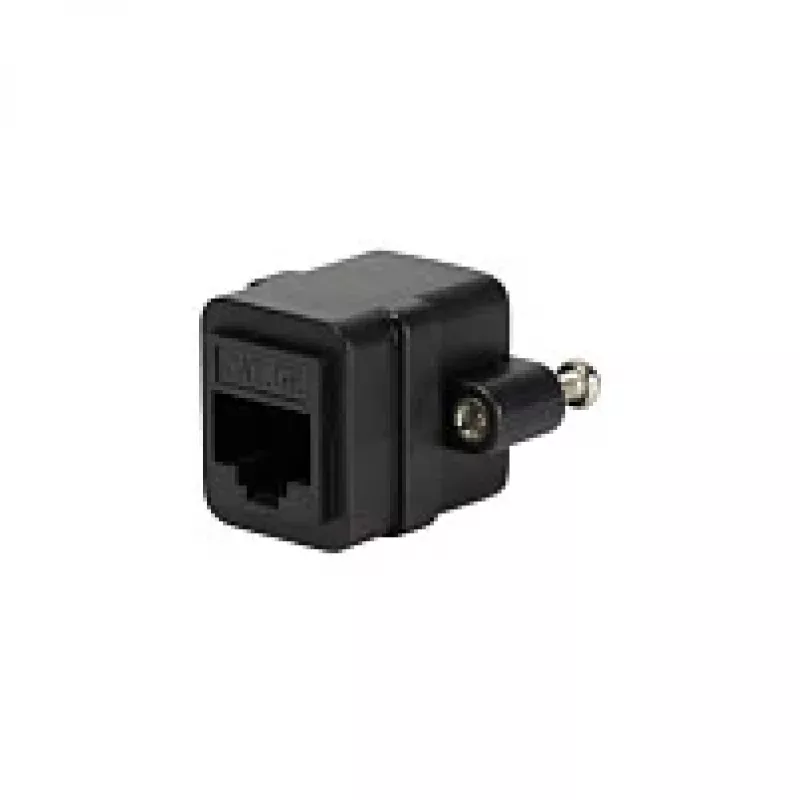 LOGILINK NP0098 RJ45 jätkuklemm kinnitusäärikuga, 2x RJ45 pesa, Cat.5e UTP, must