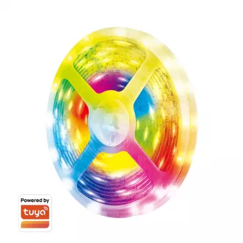 LogiLink WiFi nutikas RGB mitmevärviline valgusriba, 5m, Tuya-ühilduv