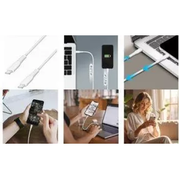 LogiLink CU0265 USB 2.0 Type-C kaabel, 3 m, valge, 480 Mbps, 60W laadimine