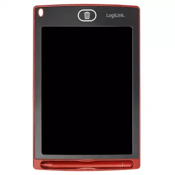 LogiLink LCD kirjutustahvel 8,5 tolli punane magnetite ja pliiatsiga