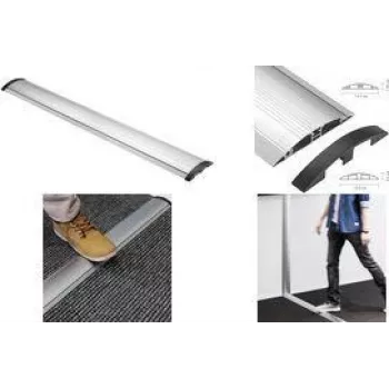 LogiLink Põrandakaablikate, Alumiinium ja ABS, 1104 x 139 x 22 mm, Lõigatav pikkus, Hõbedane