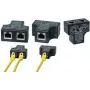 LogiLink RJ45 pordi kahekordistaja, T-adapter, 1x RJ45 emane kuni 2x RJ45 emane, 10/100 BaseT, must (MP0137)