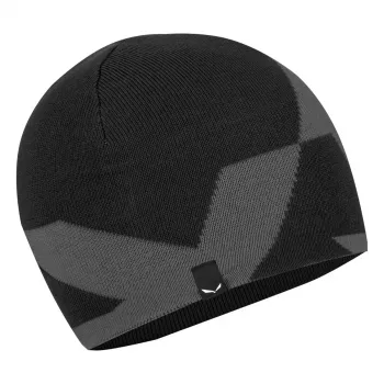 Salewa Pure Reversible Wool Beanie villane müts, Black Out, unisex