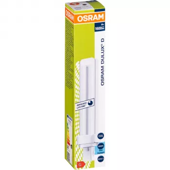 Osram DULUX D 26W/865 G24d-3 Kompaktluminofoorlamp, Päevavalgusvalge, 1800 lm, 2-kontaktiline