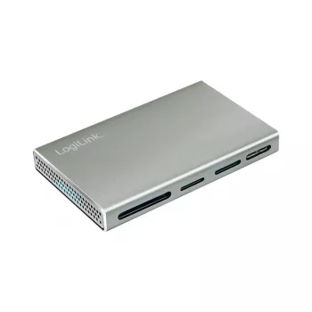 LogiLink USB 3.2 Gen1 5-in-1 kaardilugeja, metallkorpusega, hõbedane
