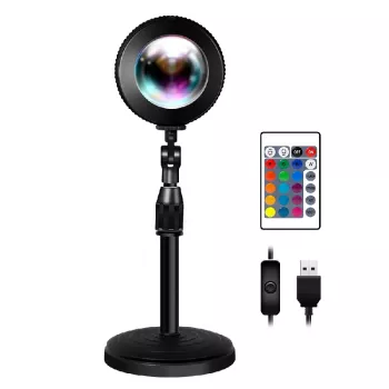 LOGILINK LED päikeseloojangu lamp, 5W, kaugjuhtimispuldiga