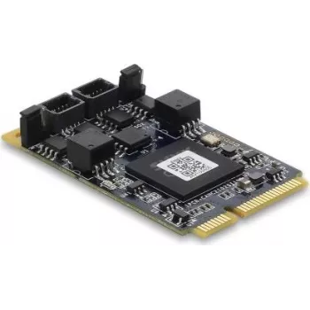 DELOCK 63002 CAN 2.0 / CAN FD Mini PCIe liidesekaart, 2 x D-Sub 9 pin, kuni 8 Mbps, galvaaniline isolatsioon ja ülepingekaitse