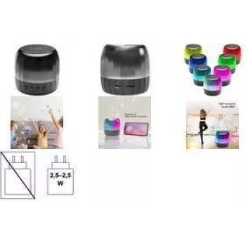 LogiLink SP0064 kaasaskantav Bluetooth 5.2 kõlar MicroSD, RGB-valgus, IPX5, 15W, must