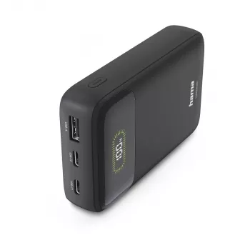 Hama Power Pack PD10 20W 10000 mAh Power Bank, USB-C, USB-A, Antratsiit