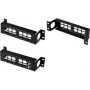 LogiLink 10-tolline Keystone jaotuspaneel, 12 pordiga, must RAL 9005, 1.5U, teras, varjestamata