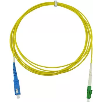 BlueOptics Simplex kiudoptiline ühenduskaabel LC/APC kuni SC/UPC SingleMode OS2 7m LSZH kollane