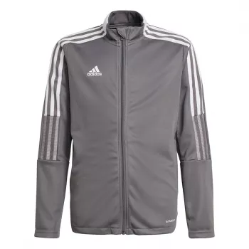 adidas Tiro 21 laste spordijakk Grey Four GM7311 suurus 116 cm