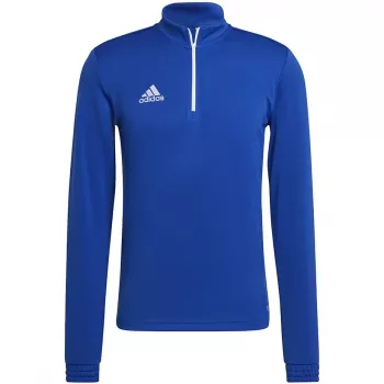 adidas Entrada 22 treeningpluus meeste Team Royal Blue/White poolpikk tõmblukuga pikkade varrukatega dressipluus HG6286 L