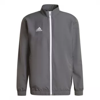 adidas Entrada 22 esitlusjope hall 2XL - meeste taaskasutatud polüestrist täispika tõmblukuga treeningjope