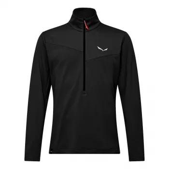 Salewa Puez Cammino Polarlite Pooliku tõmblukuga fliisjope meestele - Black Out, suurus M