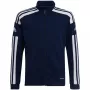 adidas Squadra 21 treeningu täis-tõmblukiga dressipluus, mereväesinine, noorte 152cm