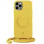 Just Elegance PopGrip ümbris iPhone 11 Pro jaoks – kollane küülikukäpp