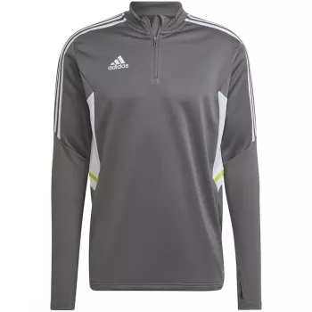 adidas Condivo 22 meeste treeningu dressipluus 1/2 tõmblukuga hall/valge HD2312