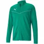 PUMA teamRISE treeningpolüjope roheline 657392 05 S - meeste täispika tõmblukuga jalgpallijope