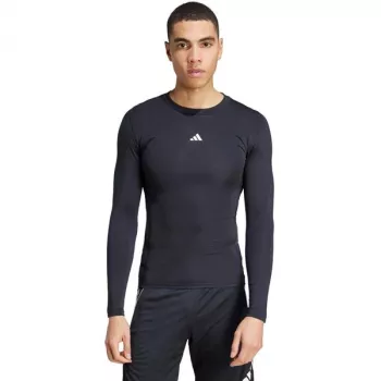 adidas Techfit pika varrukaga T-särk meeste must suurus M
