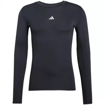 adidas Techfit pika varrukaga T-särk meeste must suurus M
