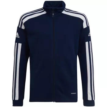 adidas Squadra 21 treeningu täispika tõmblukuga dressipluus mereväesinine HC6276 noortele 140cm