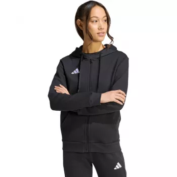 adidas Entrada 26 täispika tõmblukuga naiste dressipluus, must, S