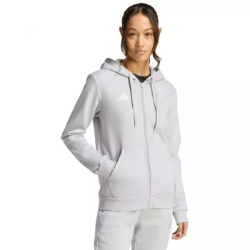 adidas naiste Entrada 26 täispikkade tõmblukuga dressipluus, hall, S
